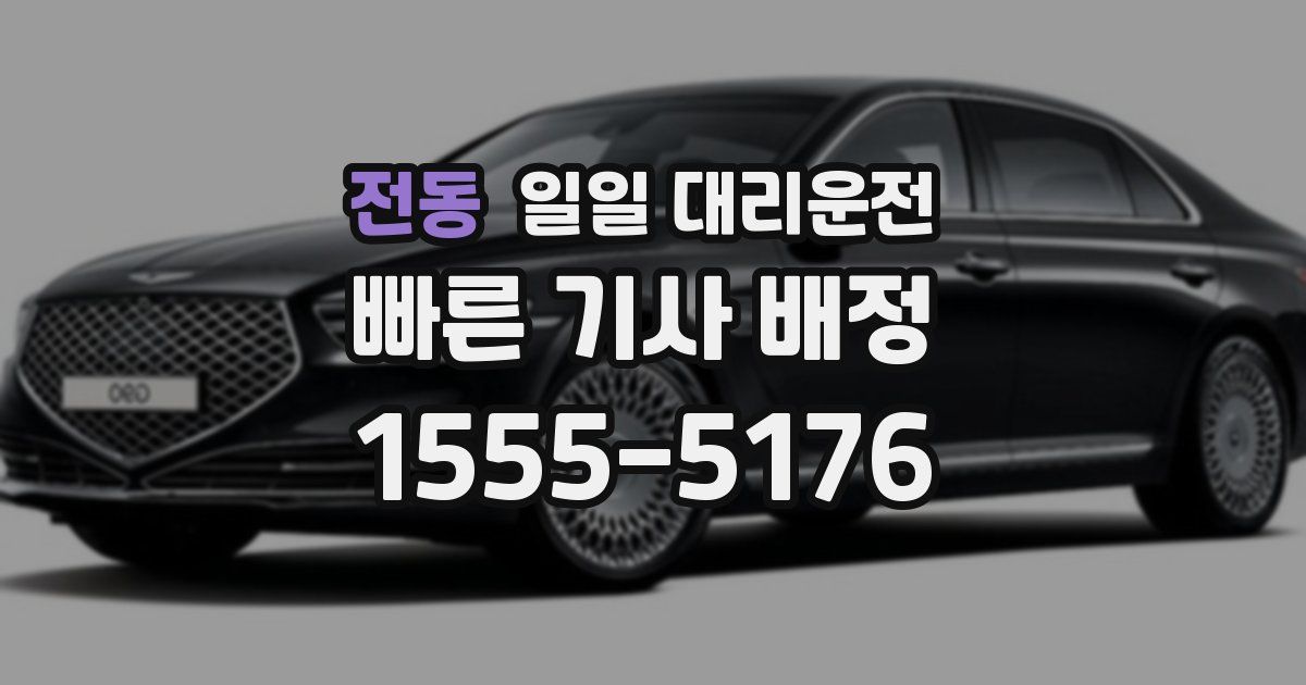 전동 일일 대리운전