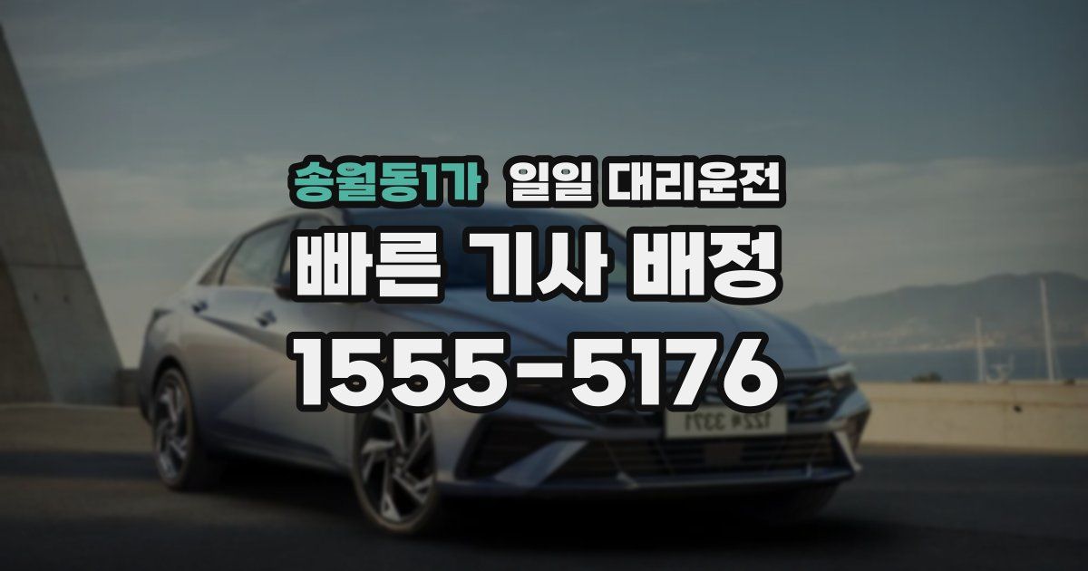 송월동1가 일일 대리운전