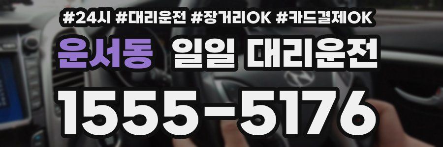 운서동 일일 대리운전