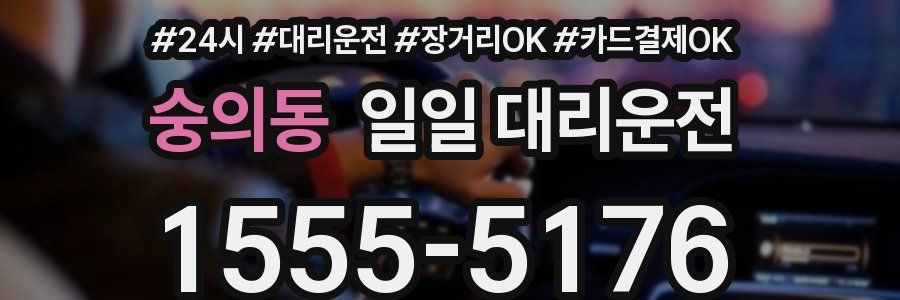 숭의동 일일 대리운전