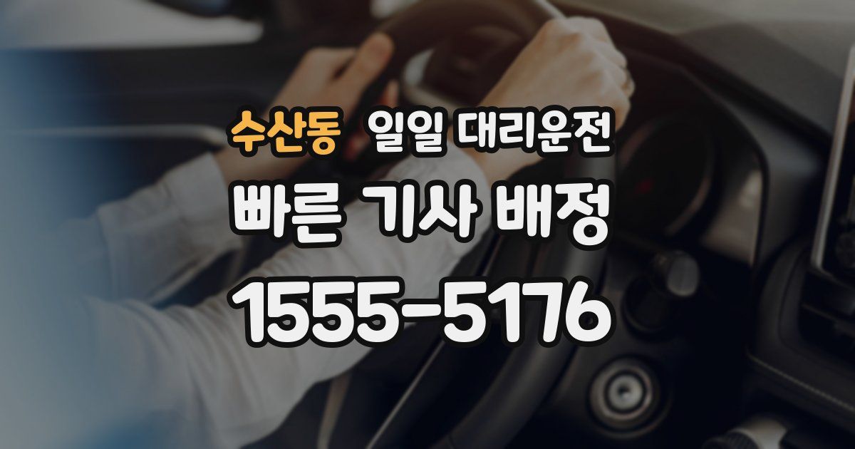 수산동 일일 대리운전