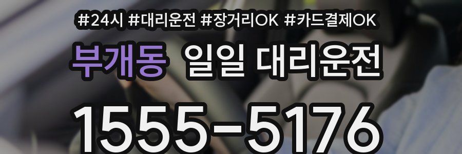 부개동 일일 대리운전