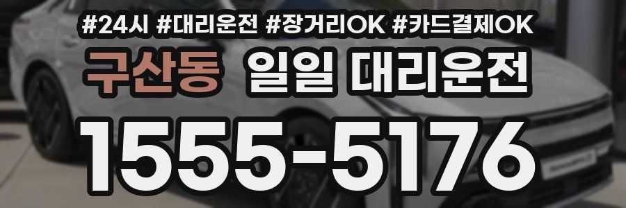 구산동 일일 대리운전