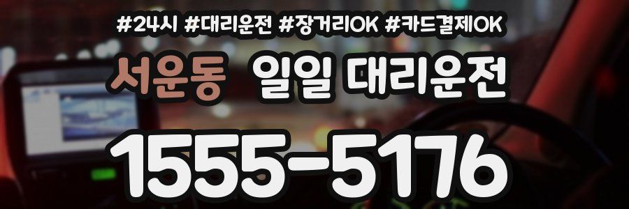 서운동 일일 대리운전