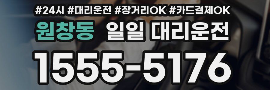 원창동 일일 대리운전