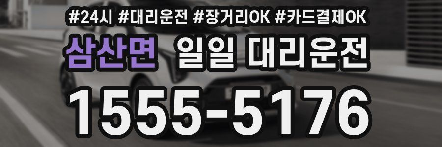 삼산면 일일 대리운전