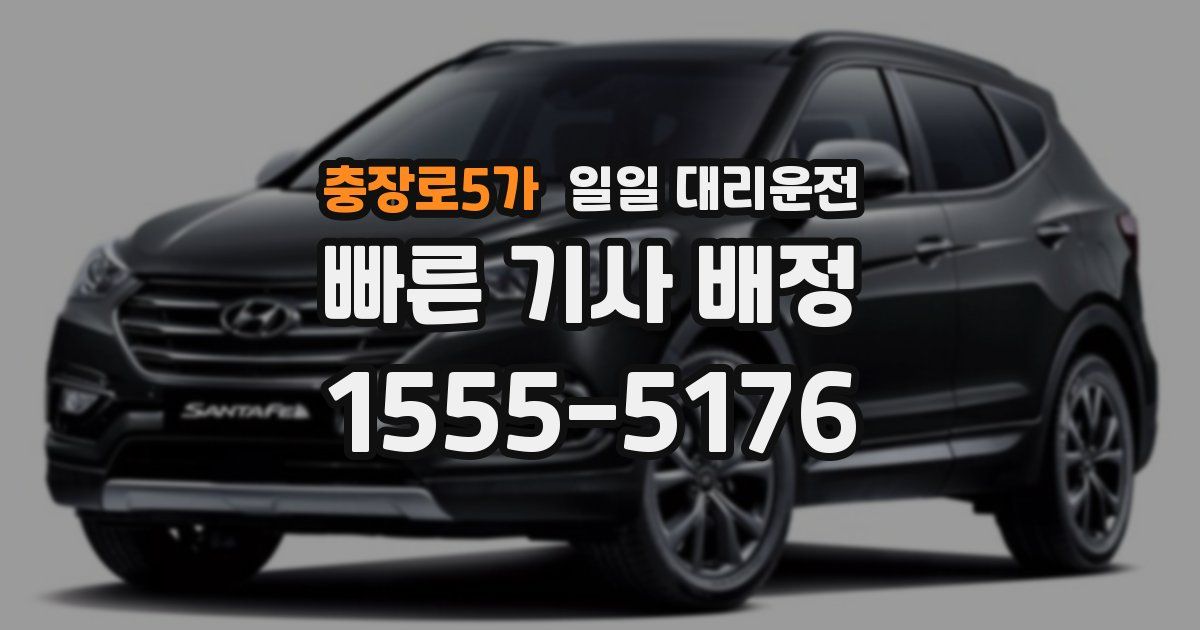 충장로5가 일일 대리운전