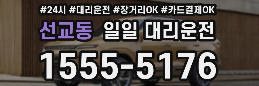선교동 일일 대리운전