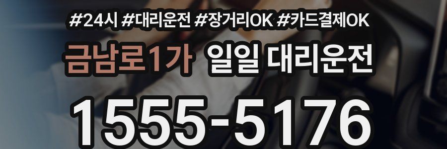 금남로1가 일일 대리운전