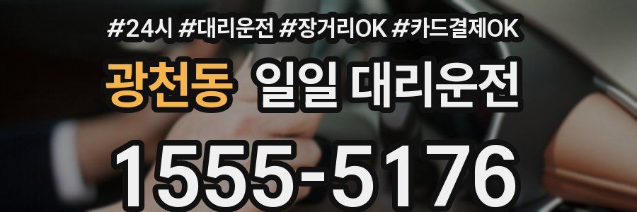 광천동 일일 대리운전