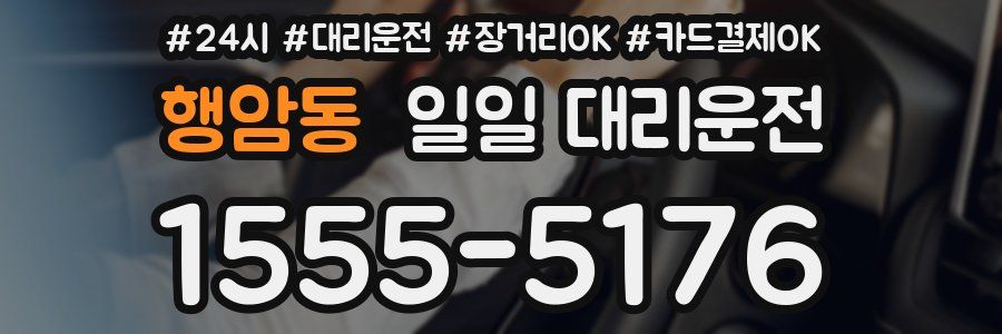 행암동 일일 대리운전
