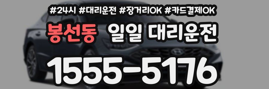 봉선동 일일 대리운전