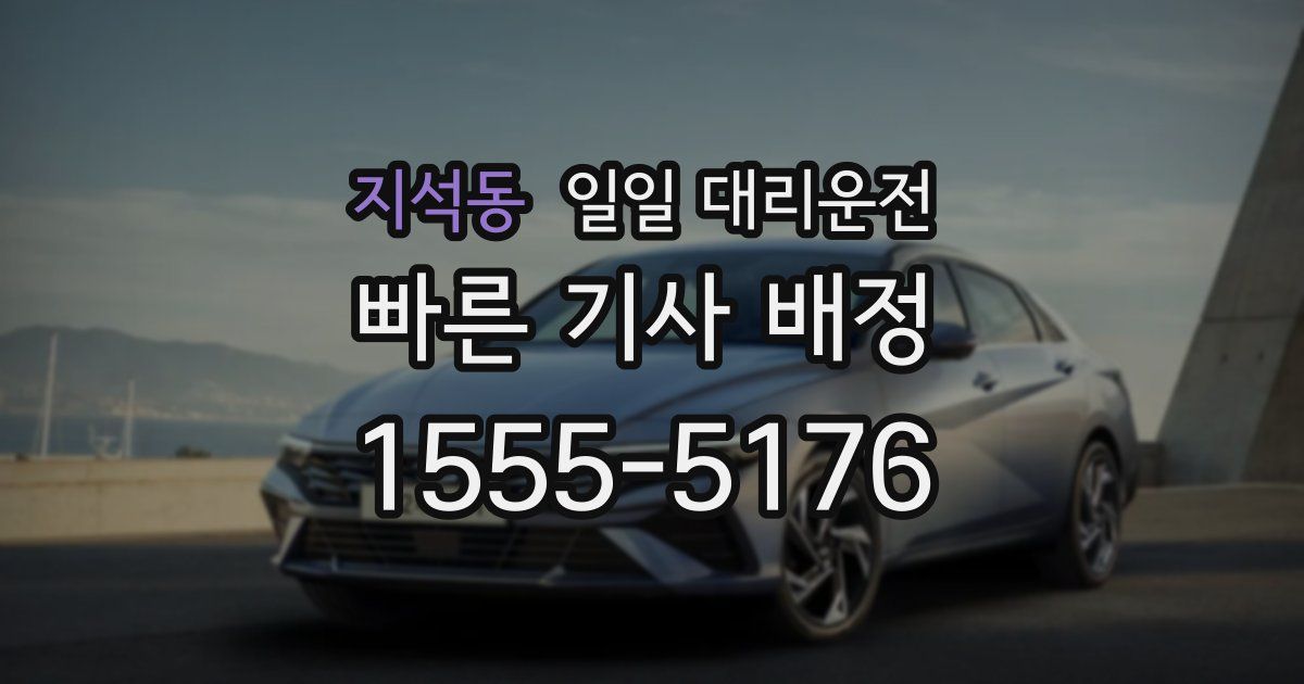 지석동 일일 대리운전