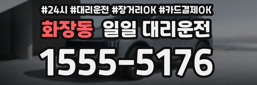 화장동 일일 대리운전