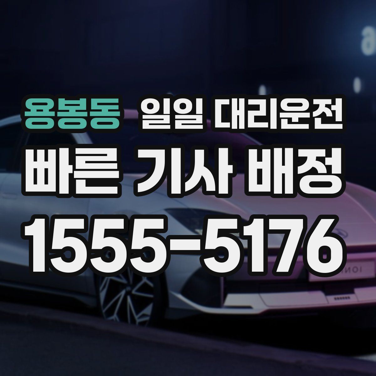 용봉동 일일 대리운전