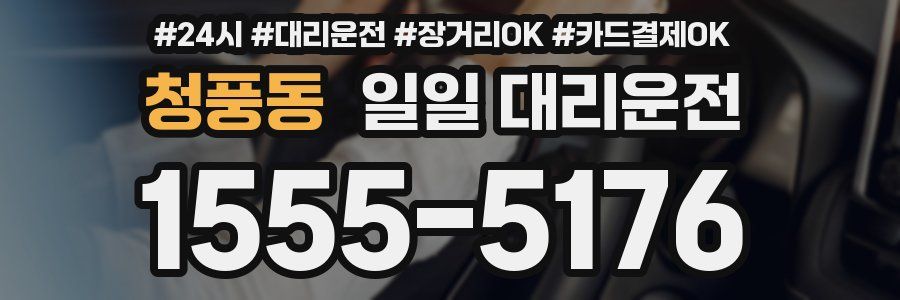 청풍동 일일 대리운전