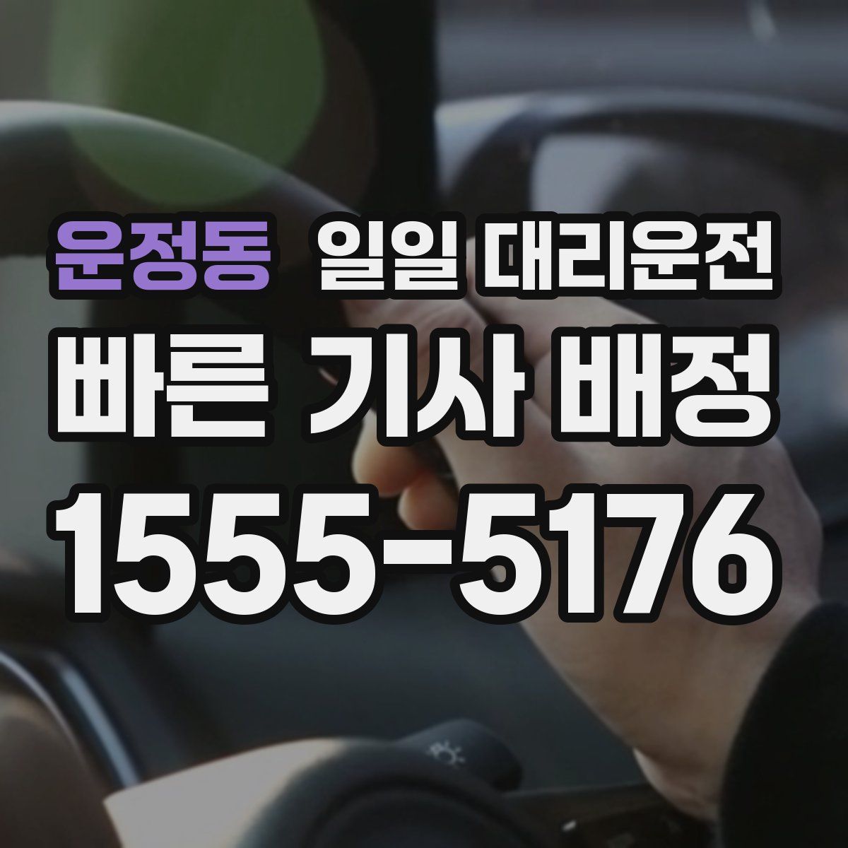 운정동 일일 대리운전