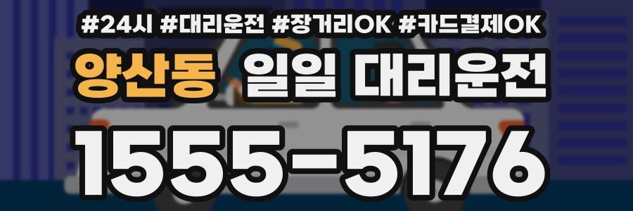 양산동 일일 대리운전