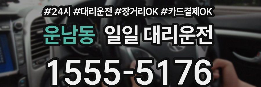 운남동 일일 대리운전