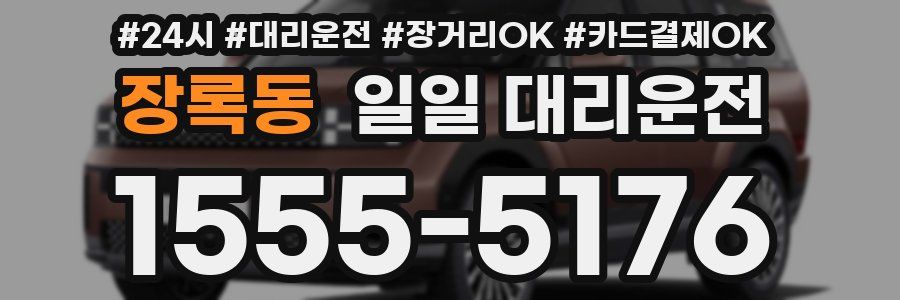장록동 일일 대리운전