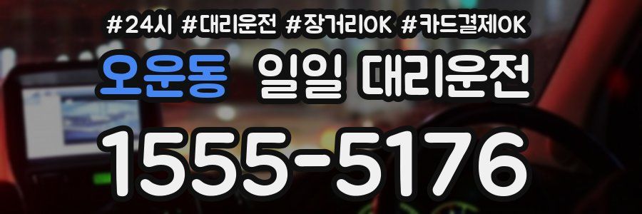 오운동 일일 대리운전