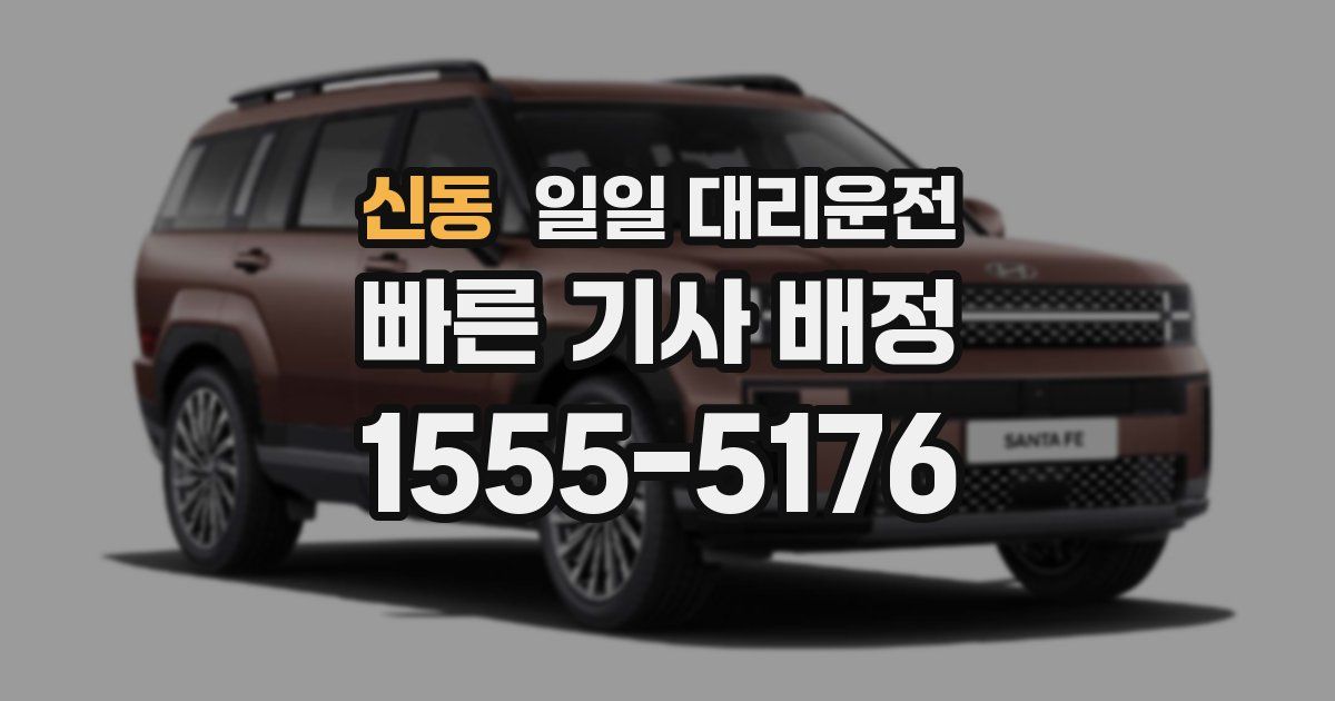 신동 일일 대리운전