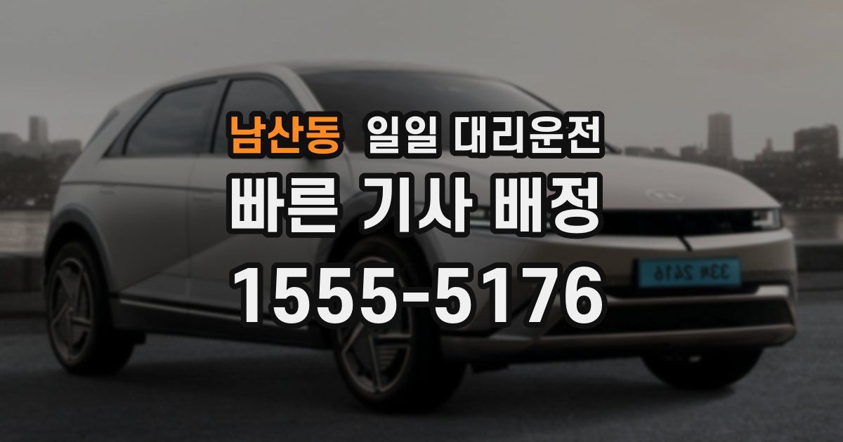 남산동 일일 대리운전