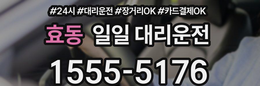 효동 일일 대리운전