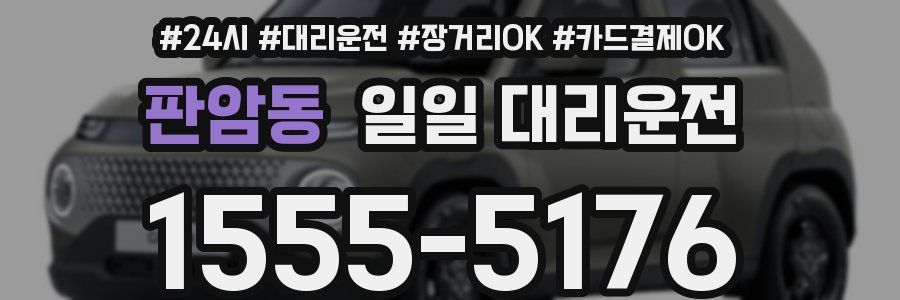판암동 일일 대리운전