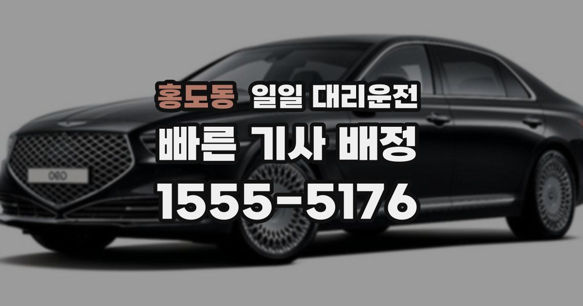 홍도동 일일 대리운전