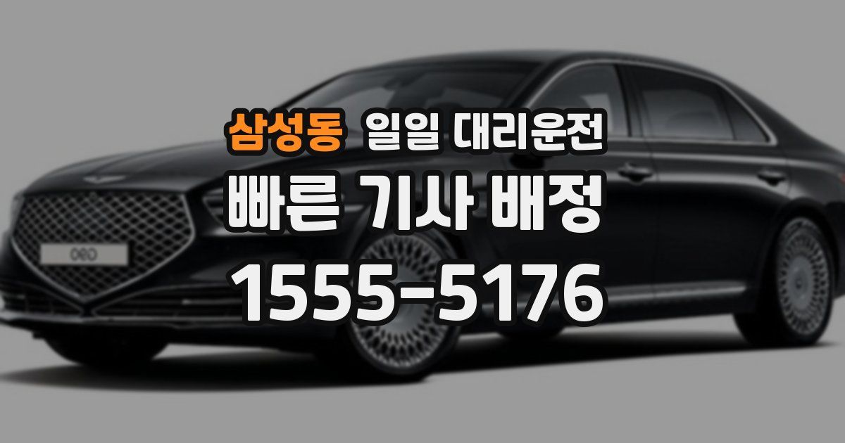삼성동 일일 대리운전