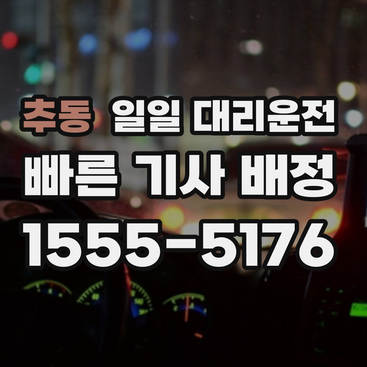 추동 일일 대리운전