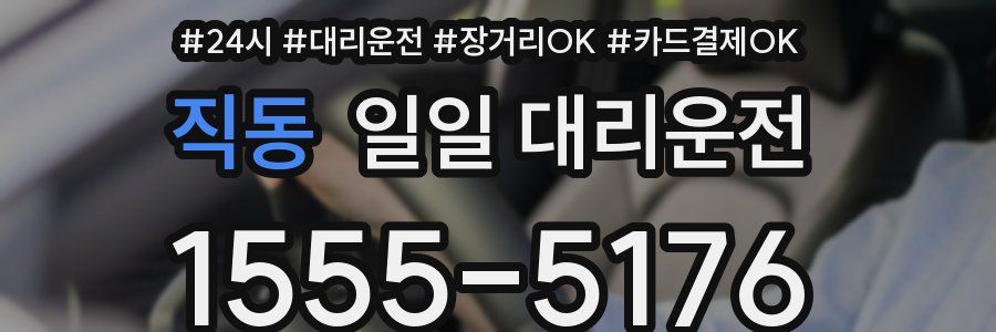 직동 일일 대리운전