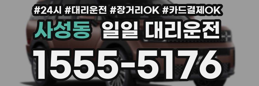 사성동 일일 대리운전