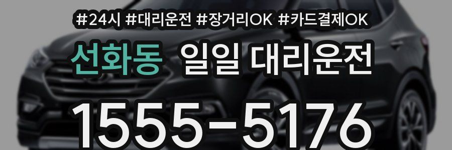 선화동 일일 대리운전