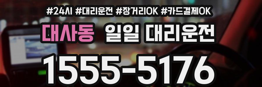 대사동 일일 대리운전