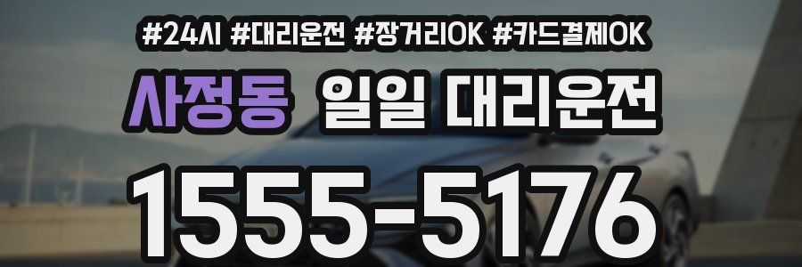 사정동 일일 대리운전