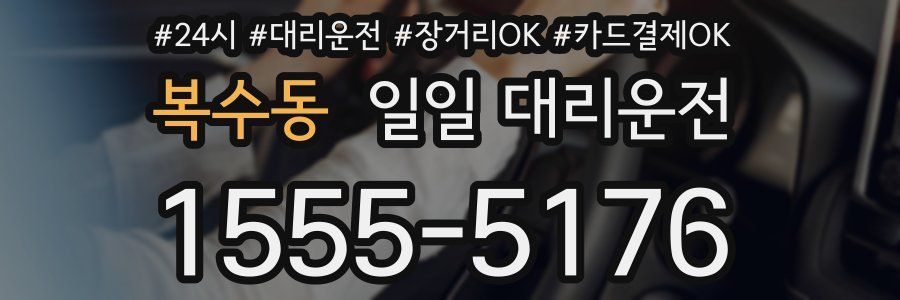 복수동 일일 대리운전