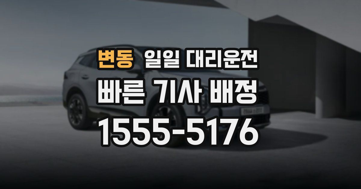 변동 일일 대리운전
