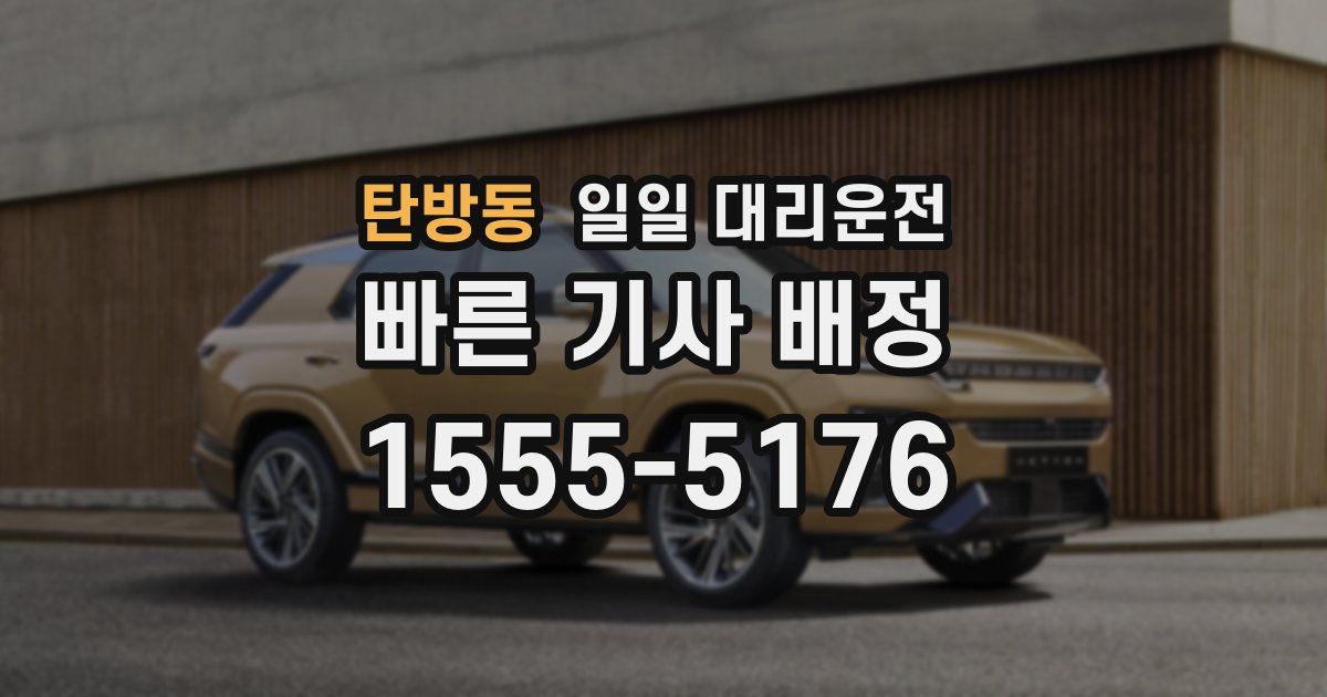 탄방동 일일 대리운전