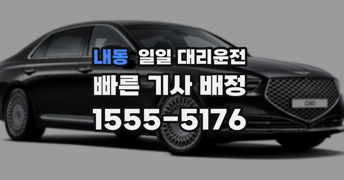 내동 일일 대리운전