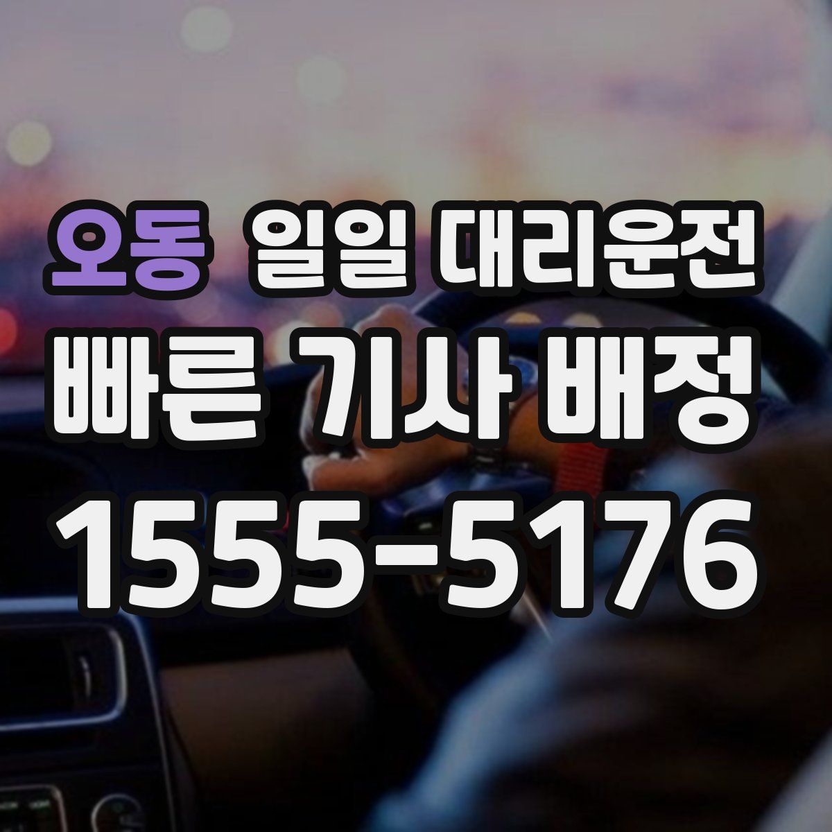 오동 일일 대리운전