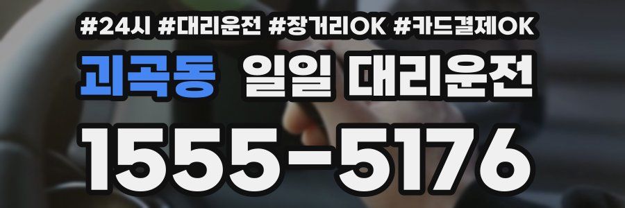 괴곡동 일일 대리운전