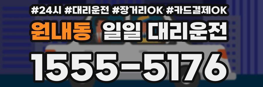 원내동 일일 대리운전