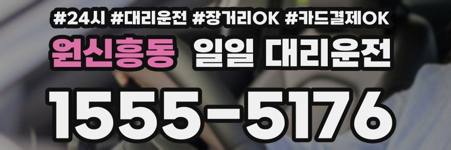 원신흥동 일일 대리운전