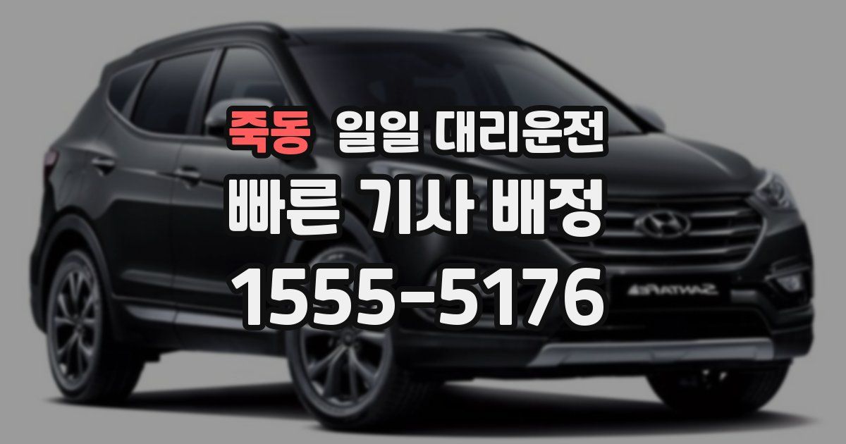 죽동 일일 대리운전