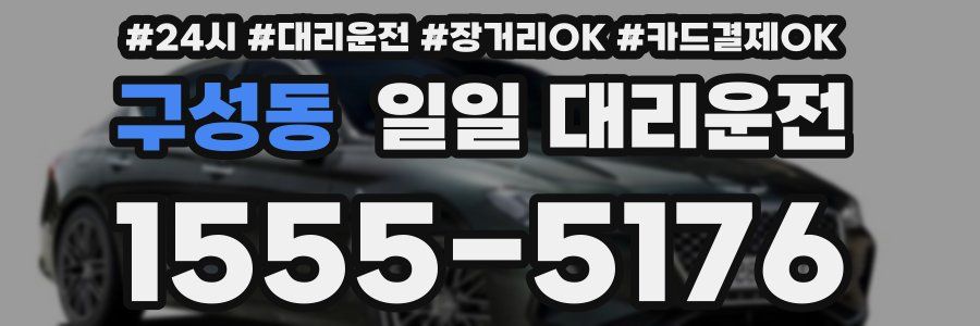 구성동 일일 대리운전
