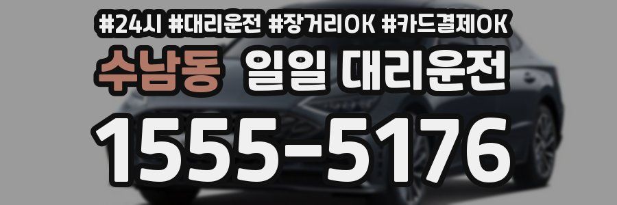 수남동 일일 대리운전