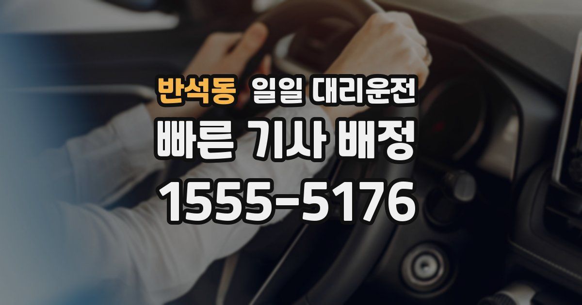 반석동 일일 대리운전