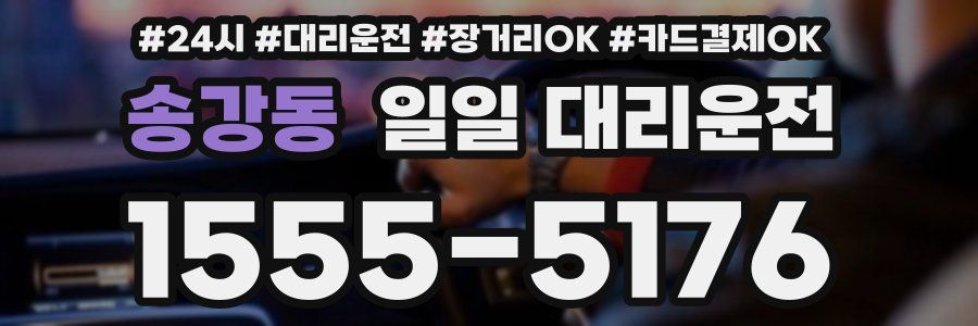 송강동 일일 대리운전